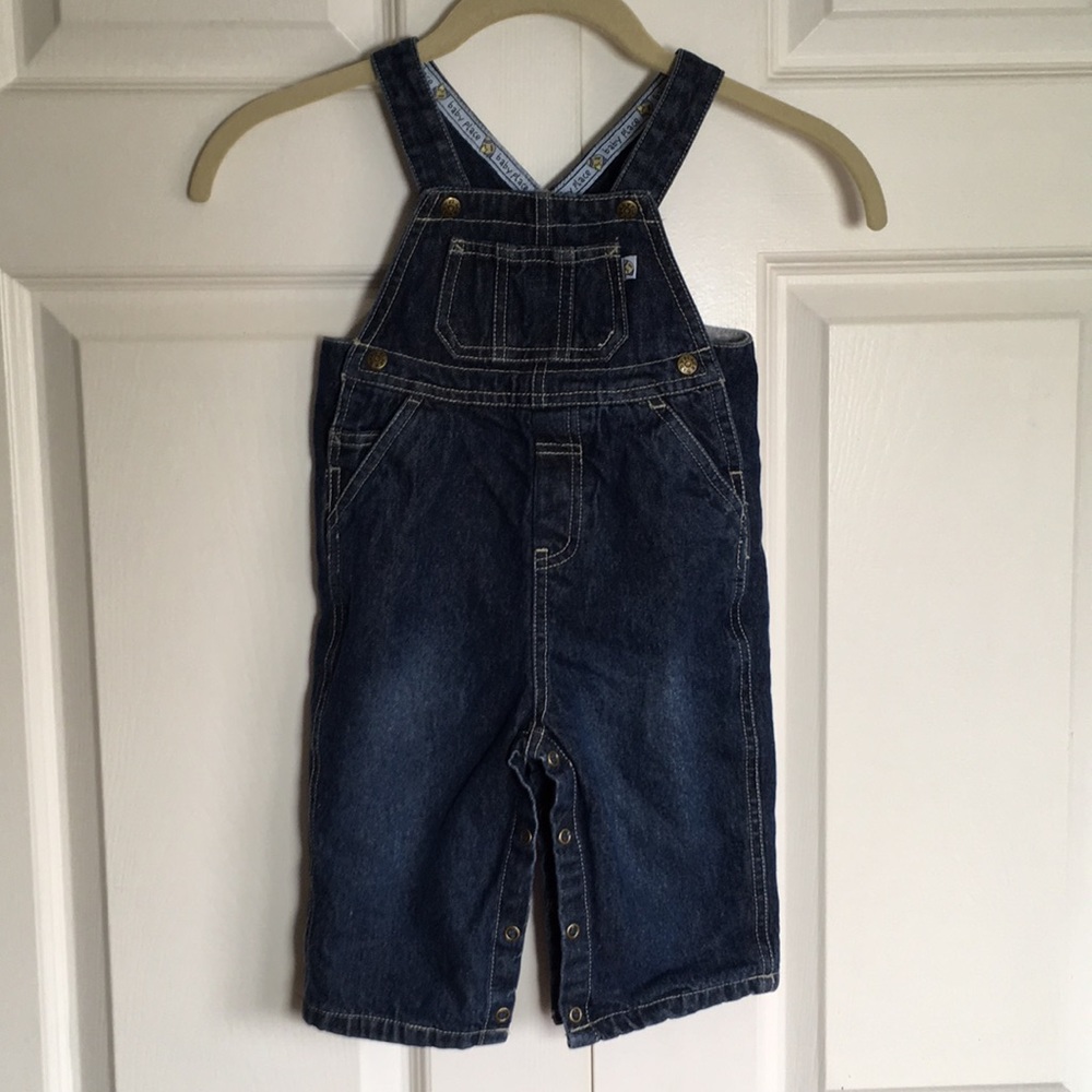Vintage Lined Denim Overalls - 12 Months